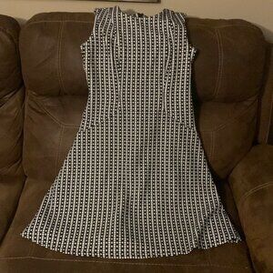 Calvin Klein Tweed Print Fit & Flare Dress